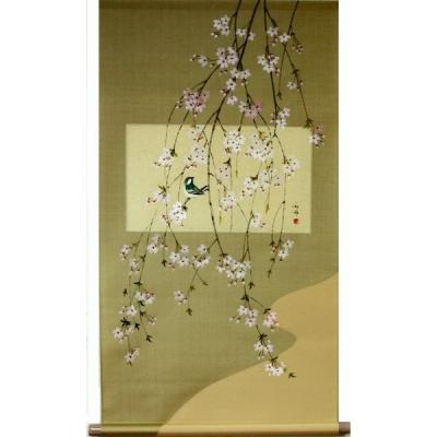 半切　掛軸　『大野 紅節 先生』 東欧商事株式会社 - 季節画｜Yahoo!ショッピング
