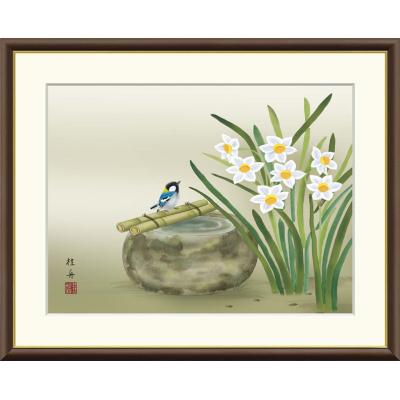 日本画　水仙 日本画 ＊香り＊ （水仙） F4 - HANAKOUBOU07'S GALLERY | minne