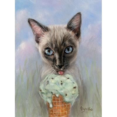 ペットの油絵コレクション 「 イタリアン・ジェラート+ ペットの油絵コレクション 「 イタリアン・ジェラート+