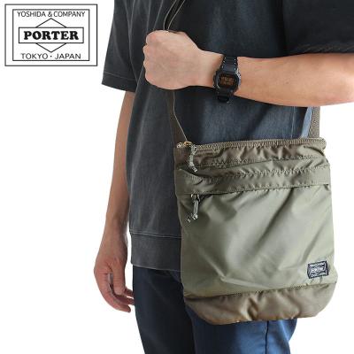 ポーター　メンズ　バッグ　2wey　ショルダー　ブラック　A4　ナイロン　レザー ショルダーバッグ PORTER W―NAME BAG HO
