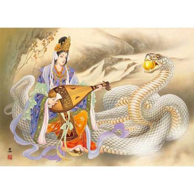 弁天様の使いの白へびくん飾り✽十二支リース✽専用 弁天様の使いの白へびくん飾り✽十二支リース✽専用 弁財天と