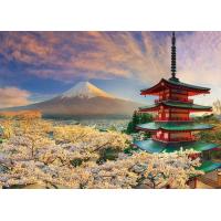 ジグソーパズル 夕桜に染まる富士と浅間神社 600ピース  ［CP-SI］ BEV-66-206 | 森のおもちゃ屋さん