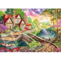 ジグソーパズル 川辺の魔法の家(イメージワールド) 2000ピース   EPO-54-227 | 森のおもちゃ屋さん