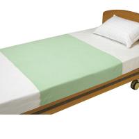 竹虎 速乾防水シーツ （2枚入） 緑色（グリーン） 102141 幅90cmx縦145cm ベッドシーツ 介護ベッド 高齢者 老人 乾燥機OK | 豊通オールライフ