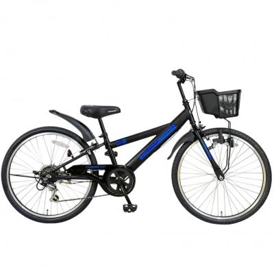HUMMER キッズサイクル 黒 フロントバスケット付き 24インチ