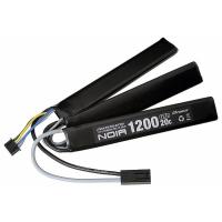 電動ガン用リポバッテリー 充電池 Noir LiPo 11.1V 1200mAh カスタムガン用 サドルパック　ネコポス送料無料 | トイスタジアム GOODバリュー!