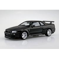 アオシマ 1/24 ザ・モデルカー No.SP08 ニッサン BNR34 スカイライン GT-R V-SPECII '02 カスタムホイール プラモデル | トイスタジアム GOODバリュー!