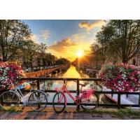 ジグソーパズル 500ピース 光射す運河と町並（アムステルダム）38x53cm 05-1049 | トイスタジアム ジグソーパズル館
