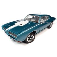 American Muscle 1/18 1968 ポンティアック GTO ターコイズ 完成品ダイキャストミニカー AMM1277　送料無料 | トイスタジアムYahoo!店