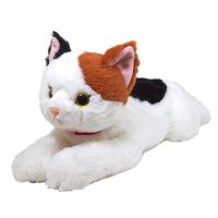 ひざねこ ぬいぐるみ ミケ Mサイズ 動物 アニマル 全長47cm　送料無料 | トイスタジアムYahoo!店