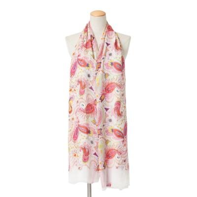 新品 エトロ ETRO スカーフ 大判 シルク ピンク ペイズリー 絹100 新品