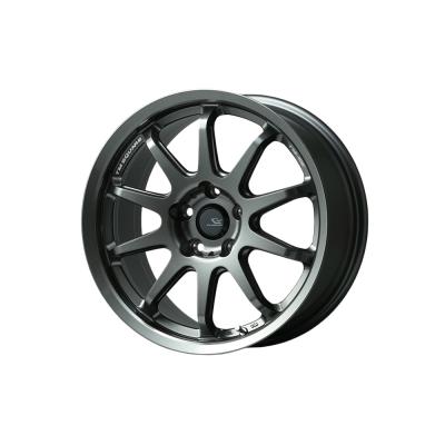 17インチ グレー ホイール 10スポークデザイン アルミホイール 10本スポーク（車、バイク、自転車）（リム径