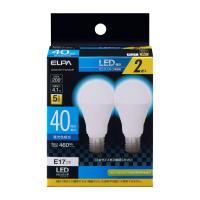 エルパ (ELPA) LED電球ミニクリプトン形 E17 昼光色相当 屋内用 2個入 LDA4D-G-E17-G4103-2P | クロスタウンストア
