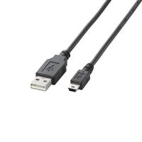 エレコム USBケーブル  USB2.0 (USB A オス to miniB オス) ノーマル 1.5m ブラック U2C-M15BK | クロスタウンストア