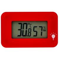 エンペックス 温湿度計 デジタル シュクレ・イルミー 卓上 3.3×5.2cm バックライト 付き レッド TD- | クロスタウンストア