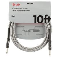 Fender シールドケーブル Professional Series Instrument Cable, 10', White Tweed ホワイトツイード | クロスタウンストア