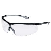 UVEX 一眼型保護メガネ スポーツスタイル 9193080 クリア,ブラック | クロスタウンストア