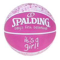 SPALDING(スポルディング) バスケットボール べビーズ ファースト バスケットボール It's a Girl ラバ | クロスタウンストア