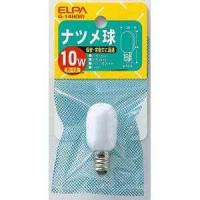 朝日電器 エルパ (ELPA) ナツメ 電球 照明 E12 110V 10W ホワイト G-14H(W) | クロスタウンストア