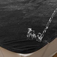アクア(AQUA) 防水シーツ フラットシーツ シングル (100×200cm) ブラック mofua (モフア) おねしょ シー | クロスタウンストア