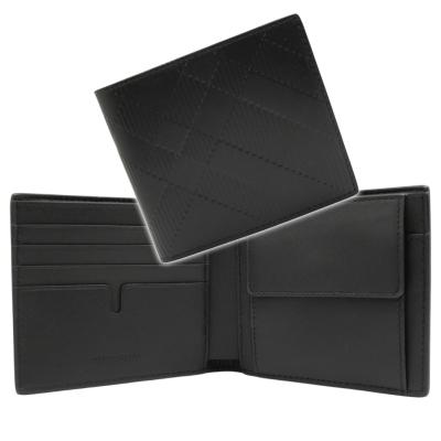 ALJ06 バーバリー 美品 エンボスノヴァチェック 2つ折り長財布 メンズ ALJ06 バーバリー 美品 エンボスノヴァチェック 2つ折り長財布