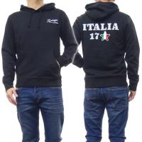 HYDROGEN ハイドロゲン メンズプルオーバーパーカー 330504 / ITALIA 17 HOODIE ブラック | TRE STYLE