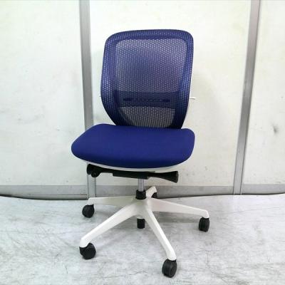 zm　オカムラ　シルフィーチェア　ブルー　2017年製　 ローバック　中古品 オフィスチェア オカムラ シルフィー 5本脚 ローバック C641ZZ