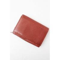 土屋鞄 製造所 レザー 二つ折り 財布/レッド 小物 ウォレット シンプル 2400010947582 nsg 