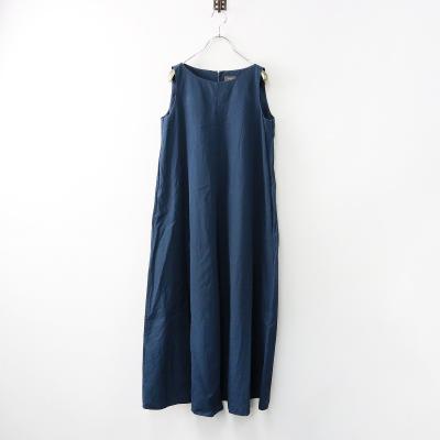 ウィロウ WIRROW コットン ノースリーブ Aライン ドレス 1/ブルー系  