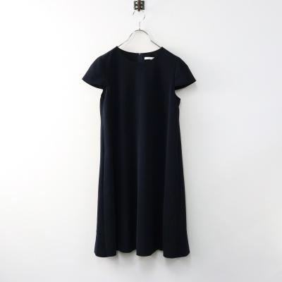 美品　FOXEY フォクシーニューヨーク ネイビー フリルワンピース 40 美品 FOXEY フォクシーニューヨーク ネイビー フリルワンピース