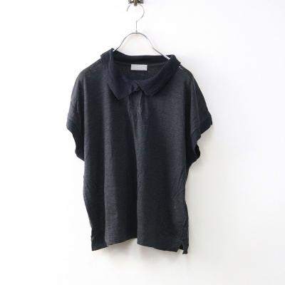 マーガレットハウエル　黒ポロシャツ MARGARET HOWELL（マーガレットハウエル）の「SOFT MESH COTTON JERSEY