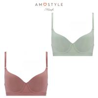 セール20％OFF (アモスタイル)AMOSTYLE シームレスカップブラ シグネチャースムース(B,C,Dカップ) AMST1420 WHU JX | トリンプ公式ストア ヤフー店