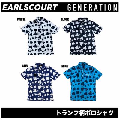 【新品】 EARLSCOURT アールズコート フラワー柄　ポロシャツ 半袖 楽天市場】EARLSCOURT アールズコート ゴルフウェア ポロシャツ