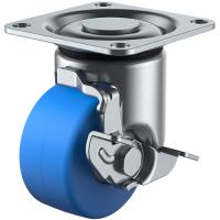 ユーエイ プレート式 自在 低床キャスター モノマーキャストナイロン 車輪径50mm ストッパー付き Hタイプ HG-S型 取付寸法50×50 HG-50MCS ポイント10倍 | 買援隊ヤフー店