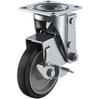 ユーエイ プレート式 自在 クッションキャスター ゴム 車輪径125mm ストッパー付き SKYタイプ SHSKY-DS型 SHSKY-S125NRBDS-30 ポイント10倍 | 買援隊ヤフー店