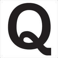 トラスコ中山 株 TRUSCO 表示板 アルファベット「Q」 420X420 TAEH-Q 期間限定 ポイント10倍 | 買援隊ヤフー店