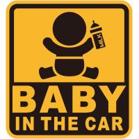 WA122 セーフティーサイン BABYINTHECAR | ベイビーインカー 赤ちゃんステッカー 赤ちゃん あおり運転 ボディ 赤ちゃんが乗っています マグネット | カー専門店 TRUSTY
