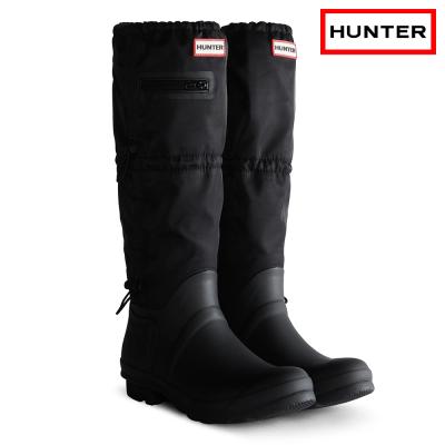 HUNTER ブラック 長靴 バックル付UK8黒 HUNTER ブラック 長靴 バックル付き HUNTER 長靴 レインブーツ