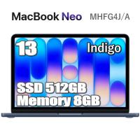 MacBook Neo 512GB SSD 8GB メモリ Apple A18 Proチップ MHFG4J/A 13インチ 6コア インディゴ Liquid Retina ディスプレイ 新品 13型 MHFG4JA アップル | トライスリー