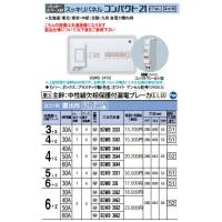 Panasonic 住宅分電盤 スッキリパネル コンパクト21 リミッタースペース付 ヨコ1列 露出形 回路数：3+3 主幹容量：30A BQWB3333 | タカラShop Yahoo!店