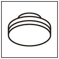 NO293D LDF5N-H-GX53/75/R90 LED電球フラット形 高演色タイプ φ75 60Wクラス 非調光 昼白色 オーデリック ランプ | タカラShop Yahoo!店