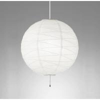 OP052387NWR LED和風ペンダントライト 引きひもスイッチ付 12畳用 白コード R15高演色 クラス2 昼白色 非調光 電気工事不要 オーデリック 照明器具 【〜12畳】 | タカラShop Yahoo!店