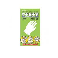 お手軽手袋 No.806 左右兼用ビニール極薄手 粉なし 100枚入 (Mサイズ)  (1個) | 通販できるみんなのお薬