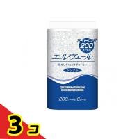 エルヴェール トイレットティシュー シングル 芯なし 200m (×6ロール)  3個セット | 通販できるみんなのお薬