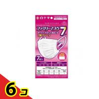 白十字 FCファミリーマスク7 7枚入 (小さめサイズ)  6個セット | 通販できるみんなのお薬