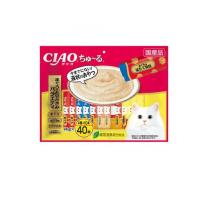 いなば 猫用おやつ CIAOちゅ〜る(チャオちゅーる) まぐろ・とりささみバラエティ 14g× 40本入  (1個) | 通販できるみんなのお薬