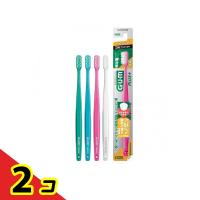 GUM ガム・プラス デンタルブラシ #226 極細 3列コンパクト やわらかめ 1本入 (色指定不可)  2個セット | 通販できるみんなのお薬(みんなのお薬)