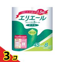 エリエール トイレットティシュー コンパクト ダブル 45m8R 1個  3個セット | 通販できるみんなのお薬