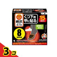 桐灰カイロ くつ下用 甲に貼る 黒 15足分入  3個セット | 通販できるみんなのお薬