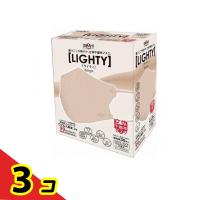 ライティ 立体不織布マスク レギュラーサイズ 30枚入 (ベージュ)  3個セット | 通販できるみんなのお薬